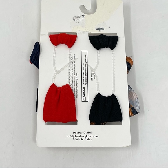 NWT! 2 Headband Set! Leopard print & Striped Pearl & CZ Diamond Bow Headbands - Picture 7 of 7